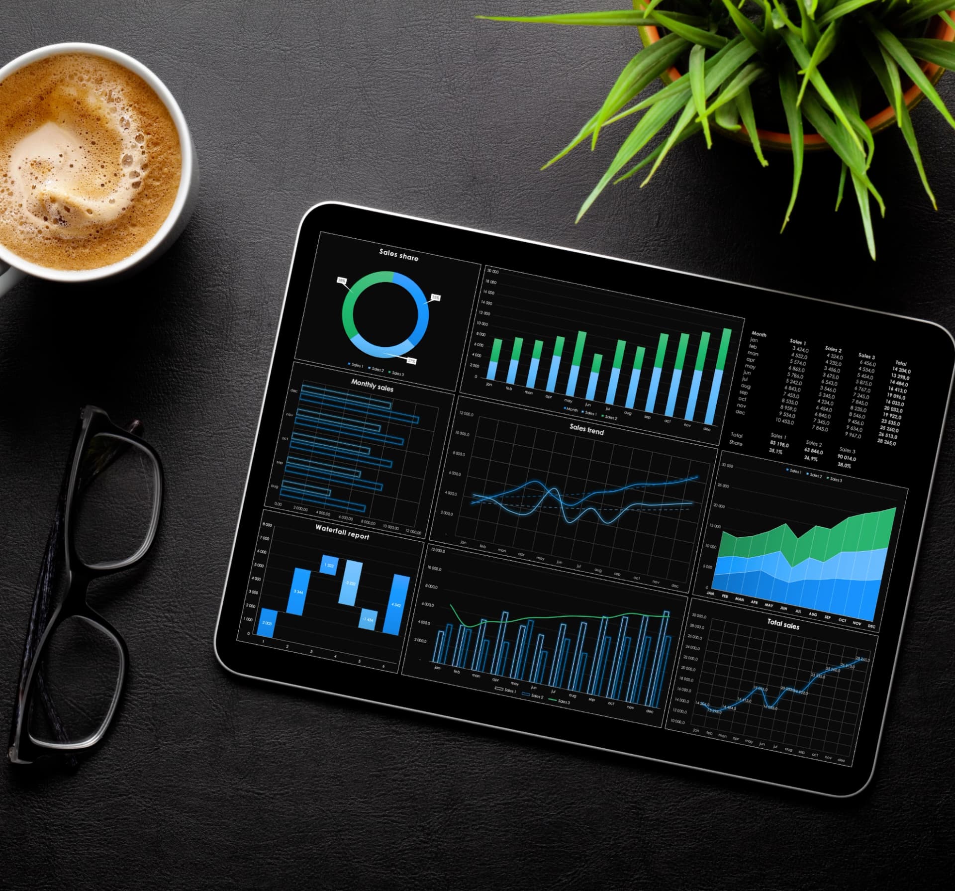 Ukázka software na míru na tabletu